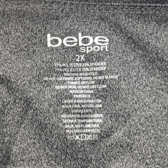 Bebe Sport Size 2X Rainbow Lites Short NWT - Picture 3 of 7